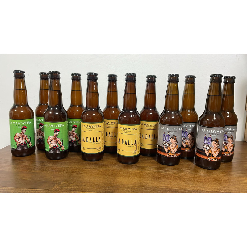 BLACK FRIDAY 2025 - Pack 4 de cada (10è Aniversari, Cop de Falç y La Dalla) - La Masovera 33cl